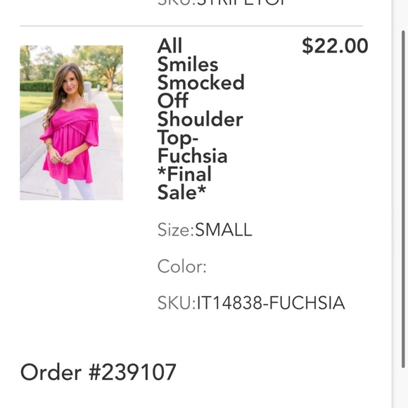 Pink top, worn once , nothing wrong just didn’t fit right - Picture 2 of 2